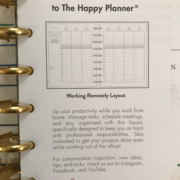 Happy Planner Big - It's a Perfect Day to Start Vertical Hourly 2022 - Picture 5 of 16